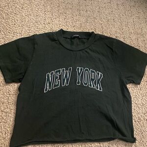 Brandy Melville Forest Green Baby Tee